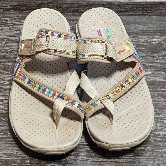 Skechers Women's Multicolor Slip On Comfort Active Walking Sandal Size 10 - Picture 2 of 6